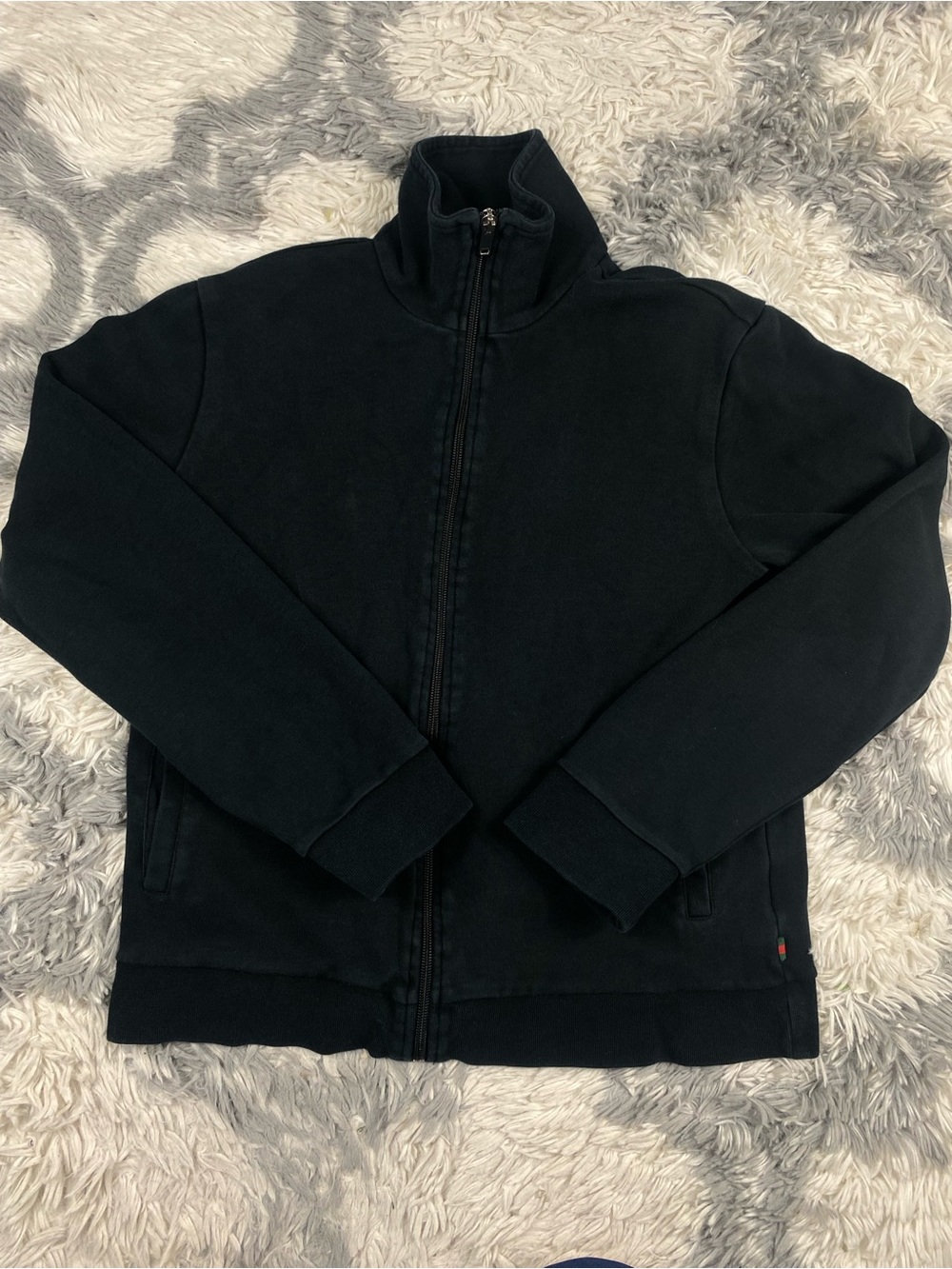 Gucci Black Full-Zip Women’s Sweater Size M Made In Italy
